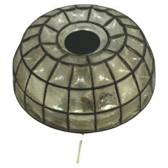 Iron Ring Design Glass Wall or Ceiling Lamp from Glashütte Limburg, 1970s