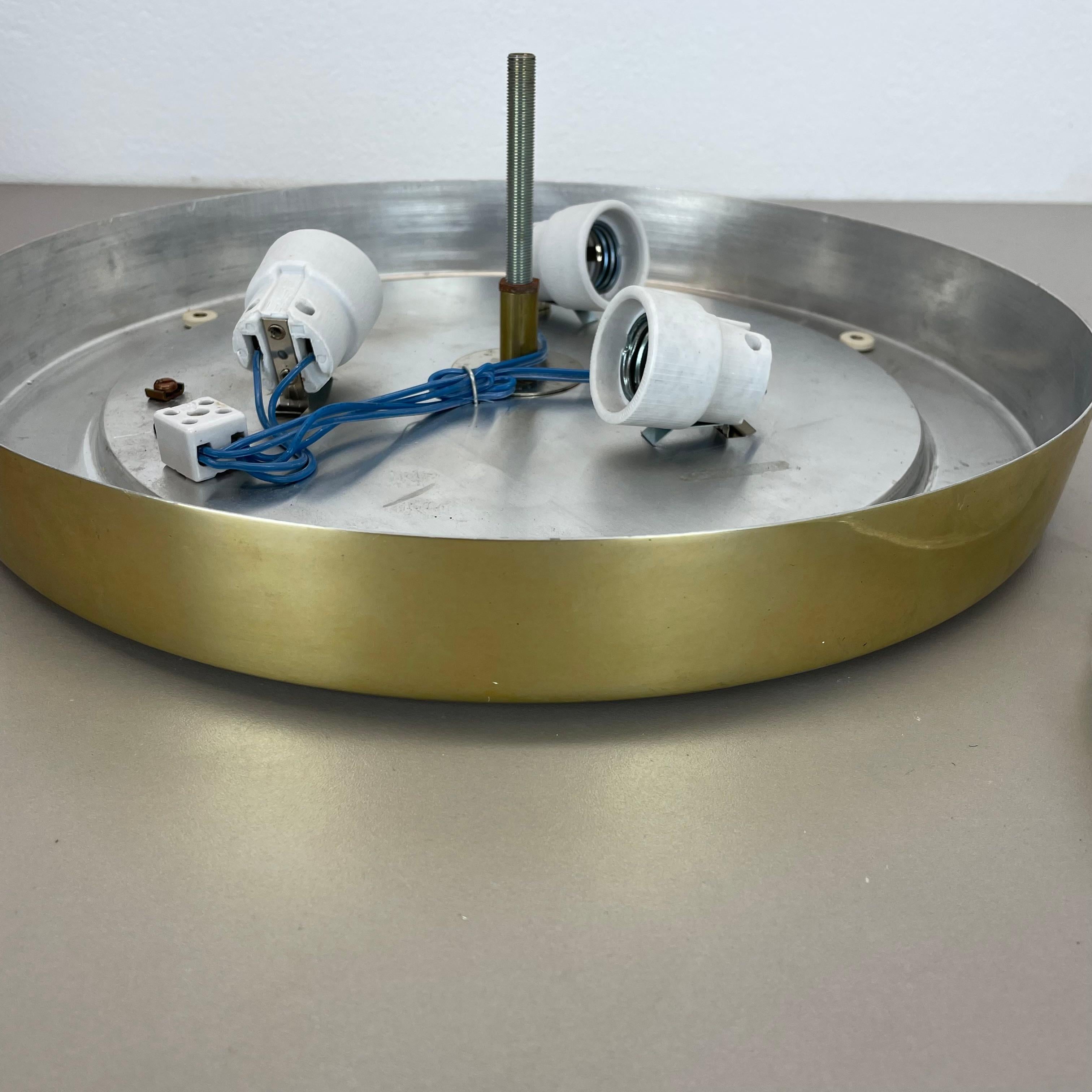 Glass Flushmount Wall Light  PEILL and PUTZLER Lights attrib., Germany, 1970s For Sale 9