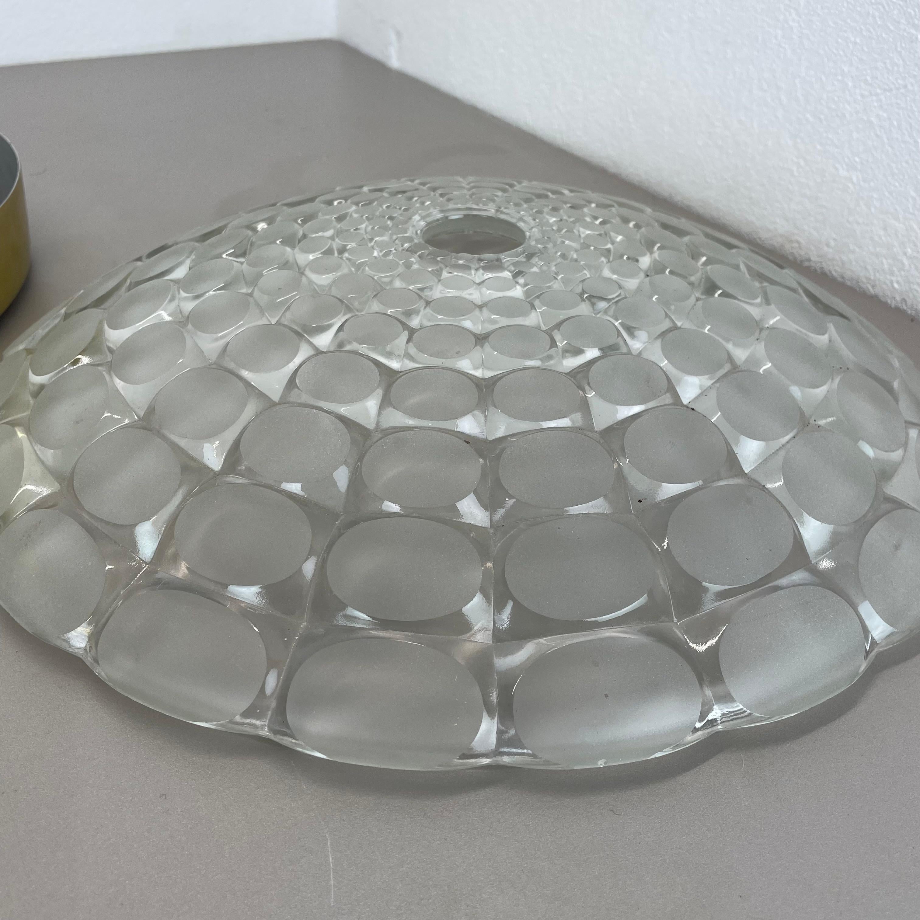 Glass Flushmount Wall Light  PEILL and PUTZLER Lights attrib., Germany, 1970s For Sale 10