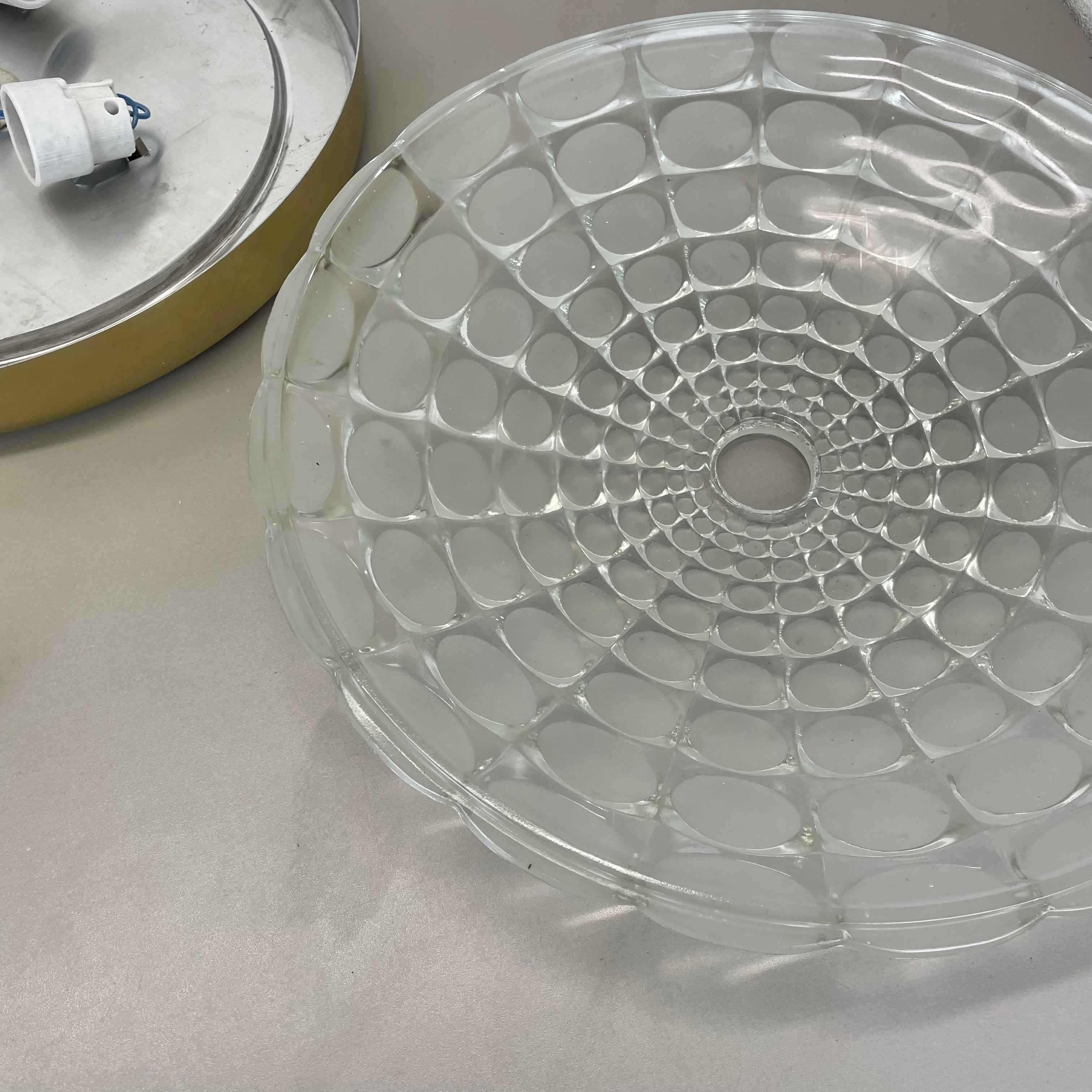Glass Flushmount Wall Light  PEILL and PUTZLER Lights attrib., Germany, 1970s For Sale 14