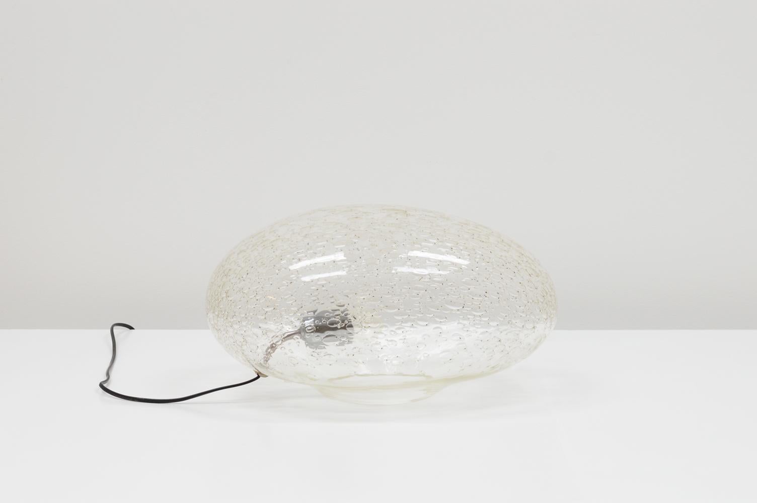 Mid-Century Modern Glass Free-Form Table Lamp from La Murrina, Italy, 70s