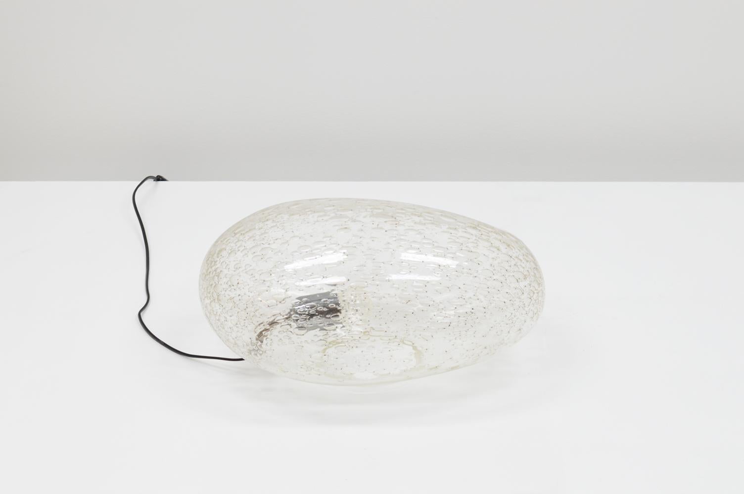 Italian Glass Free-Form Table Lamp from La Murrina, Italy, 70s