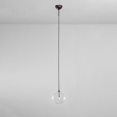 Glass Globe 30 Brass Chandelier by Schwung