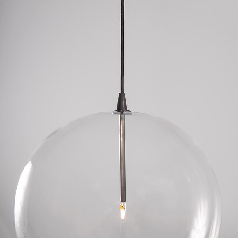 Contemporary Glass Globe 30 Pendant Light by Schwung