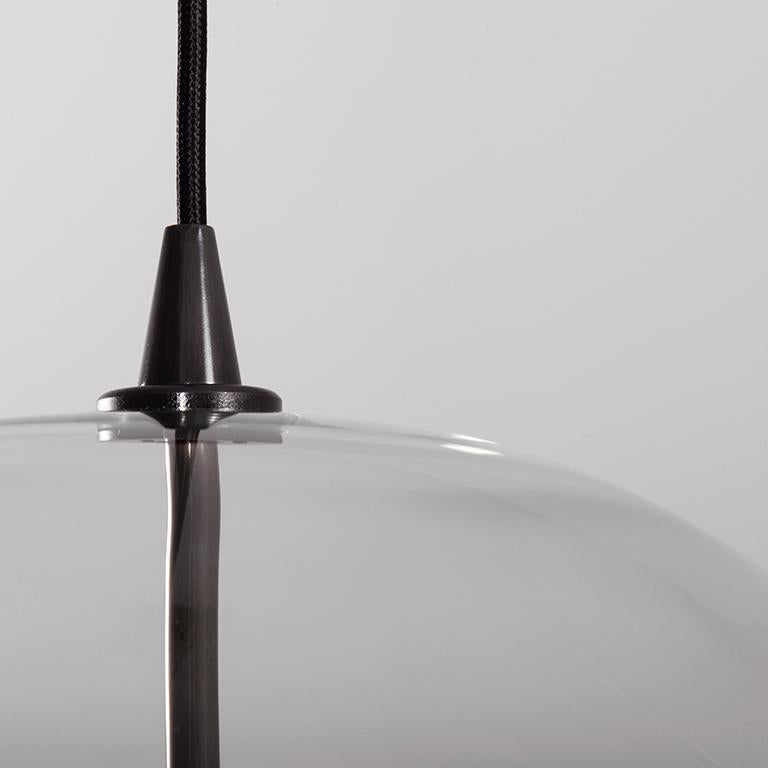 Brass Glass Globe 30 Pendant Light by Schwung