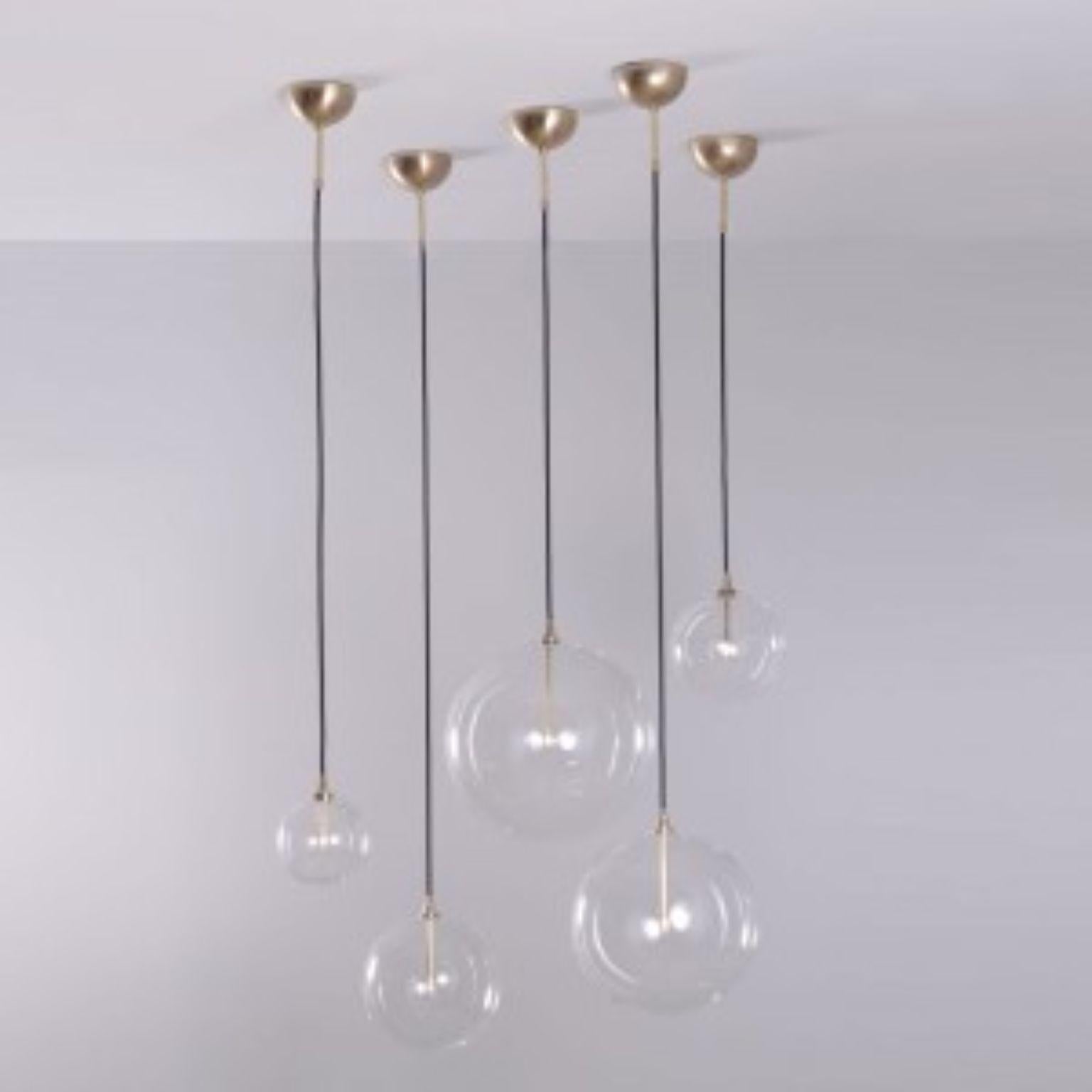 Glass Globe 30 Pendant Light by Schwung For Sale 1