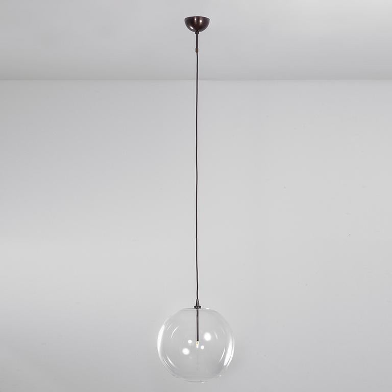 Glass Globe 35 Pendant Light by Schwung In New Condition For Sale In Geneve, CH