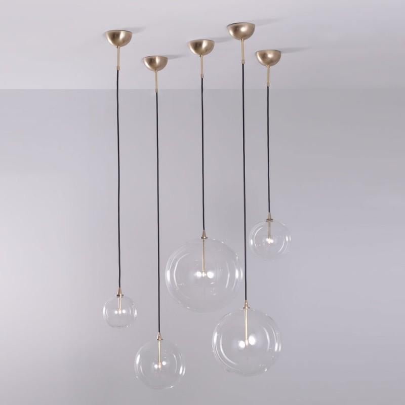 Contemporary Glass Globe 35 Pendant Light by Schwung For Sale