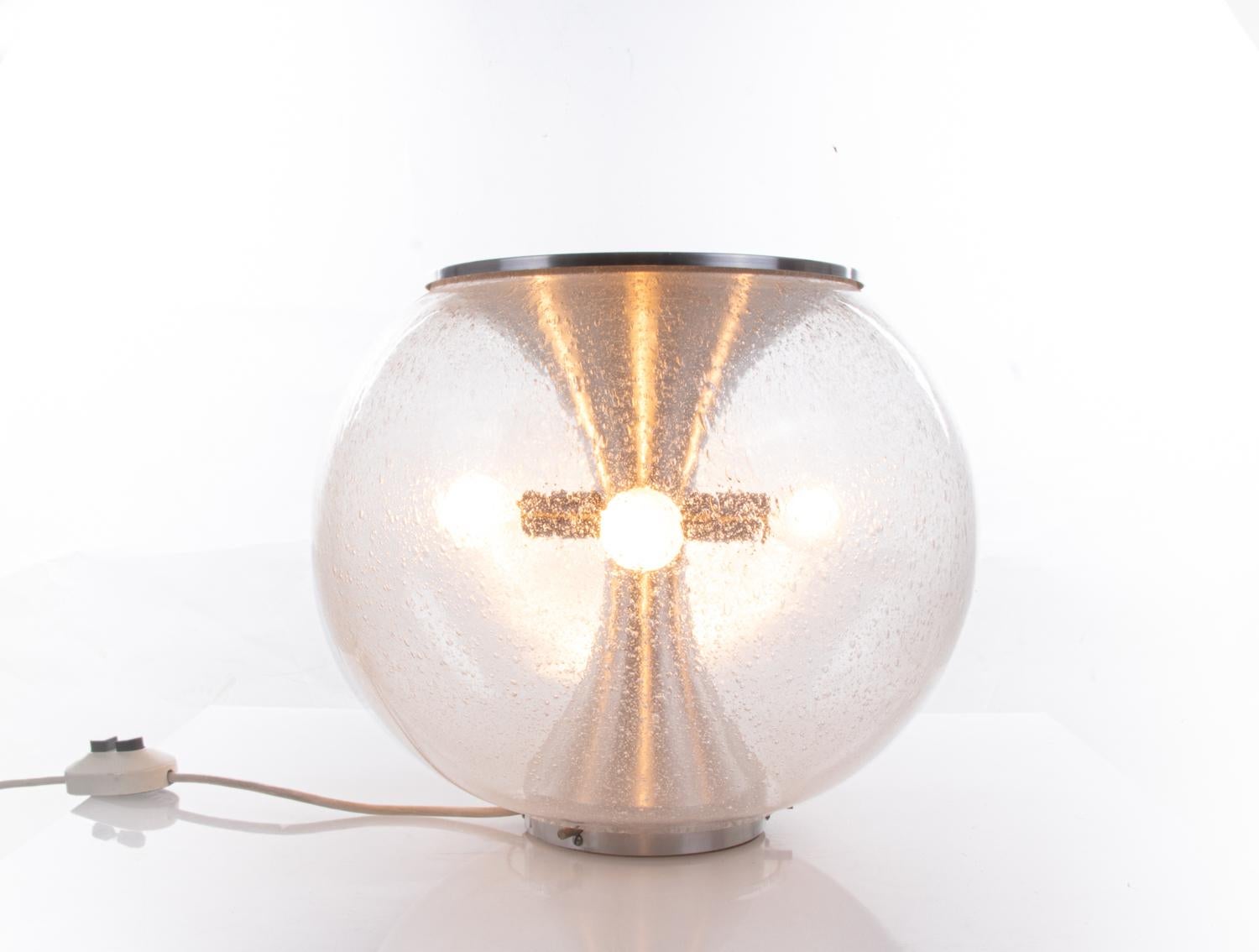 Glass Globe Table Lamp by Max Bill for Temde, Switzerland, 1960s For Sale 1
