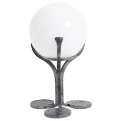Glass Globe Table Lamp