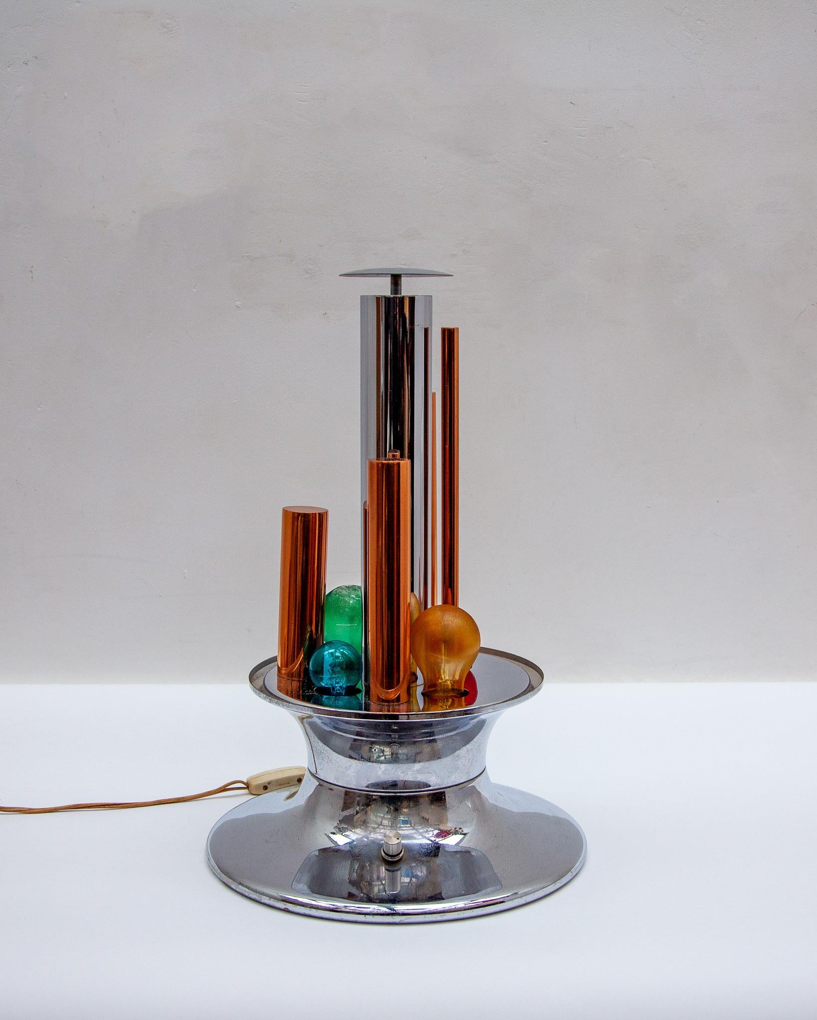 Lampe de bureau globe en verre moderne mi-siècle, par Selenova, Italie, années 1960 en vente 5