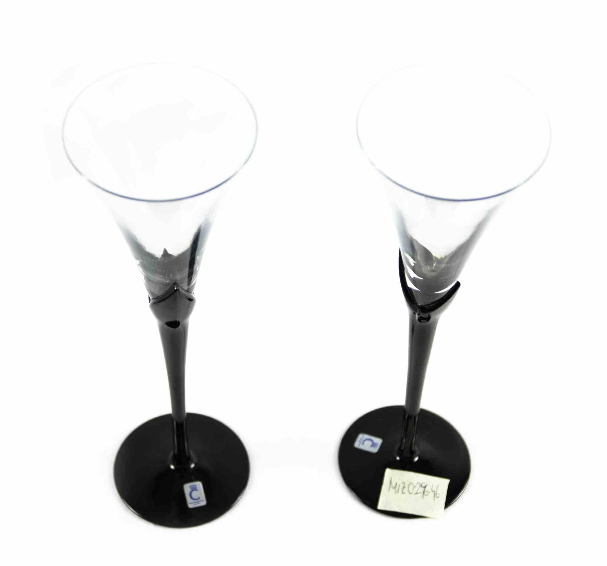 Glaskelche aus Glas von Christinenhutte, Deutschland, Hälfte des 20. Jahrhunderts im Zustand „Gut“ im Angebot in Roma, IT
