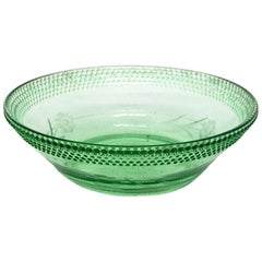 Glass Green Bowl