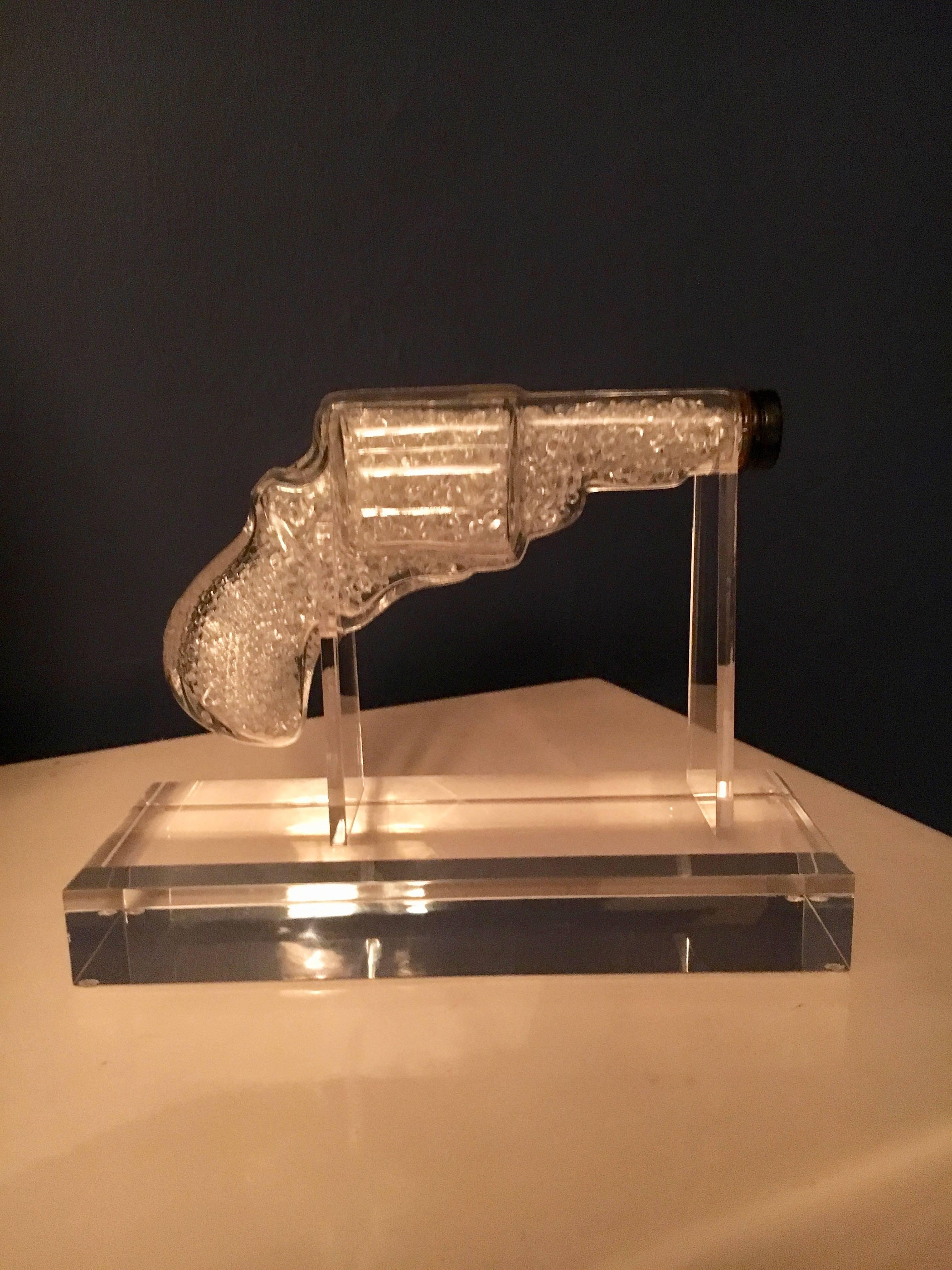 Glass Gun on Custom Acrylic Stand 1