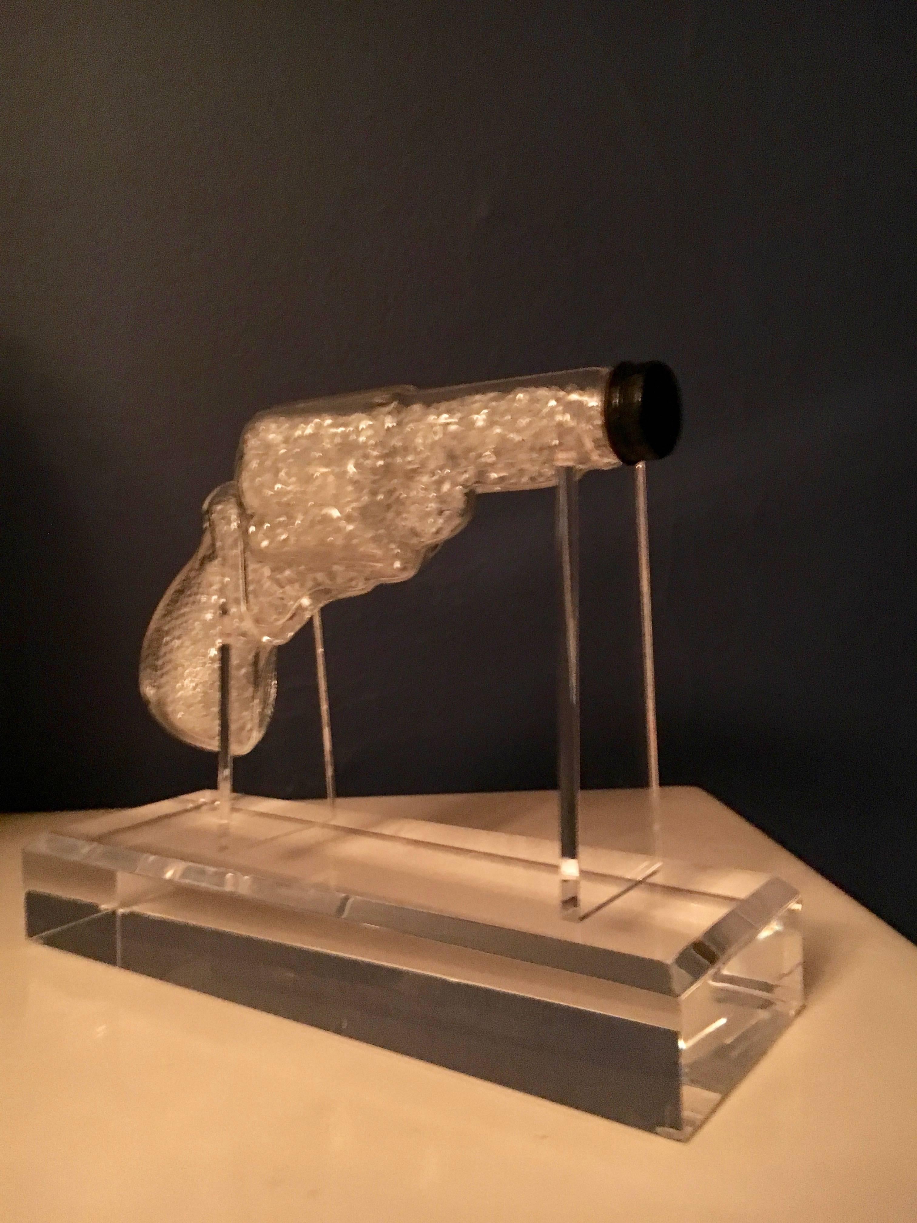 Glass Gun on Custom Acrylic Stand 2