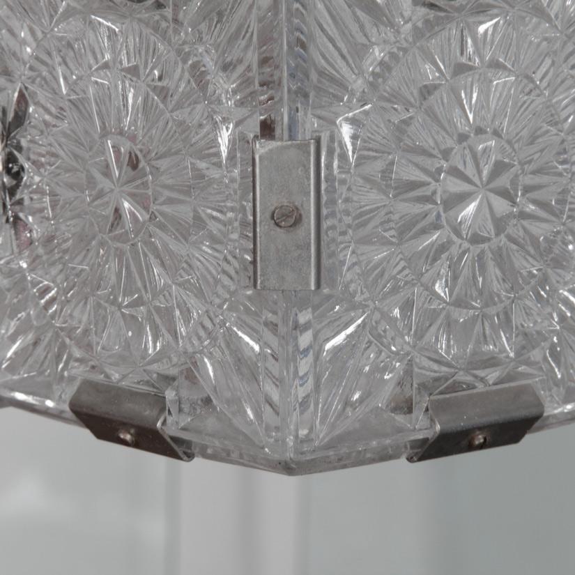 Lámpara colgante de cristal de Kamenicky Senov, años 70 Eslovaco en venta