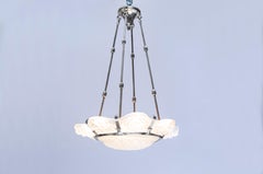 Hängelampe aus Glas von Marius-Ernest Sabino