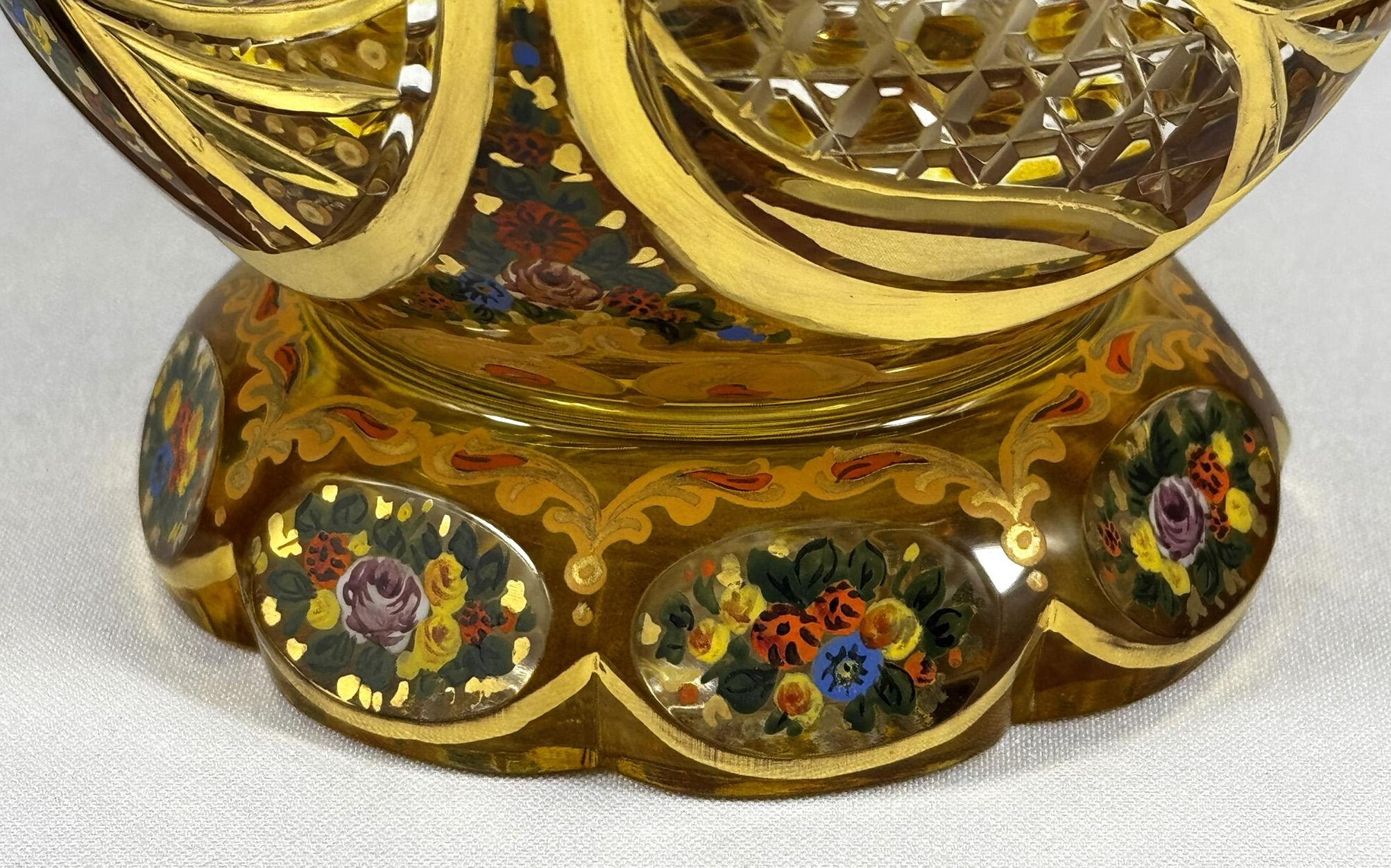 Glass Hookah Base in the Historical style of the 20th century Bohemian Glass 5