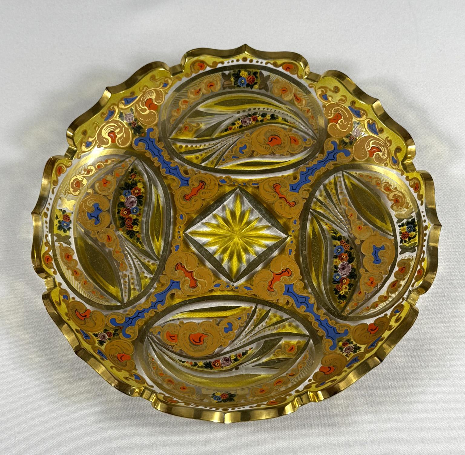 Glass Hookah Base in the Historical style of the 20th century Bohemian Glass 9