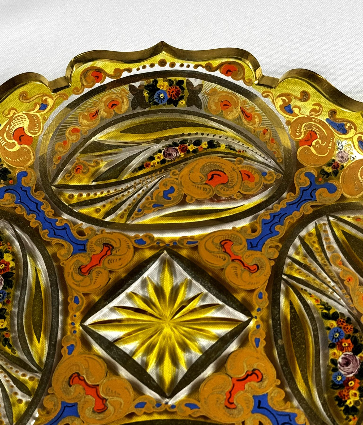 Glass Hookah Base in the Historical style of the 20th century Bohemian Glass 10