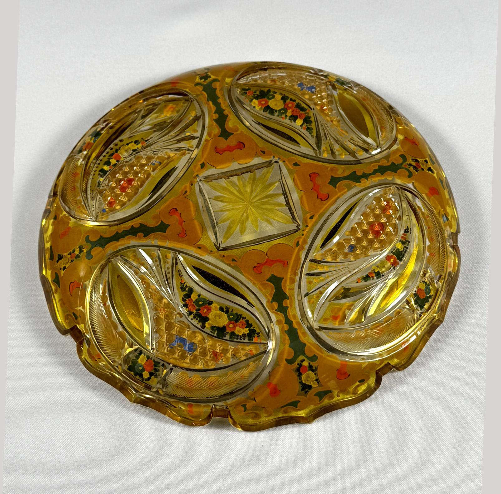 Glass Hookah Base in the Historical style of the 20th century Bohemian Glass 11