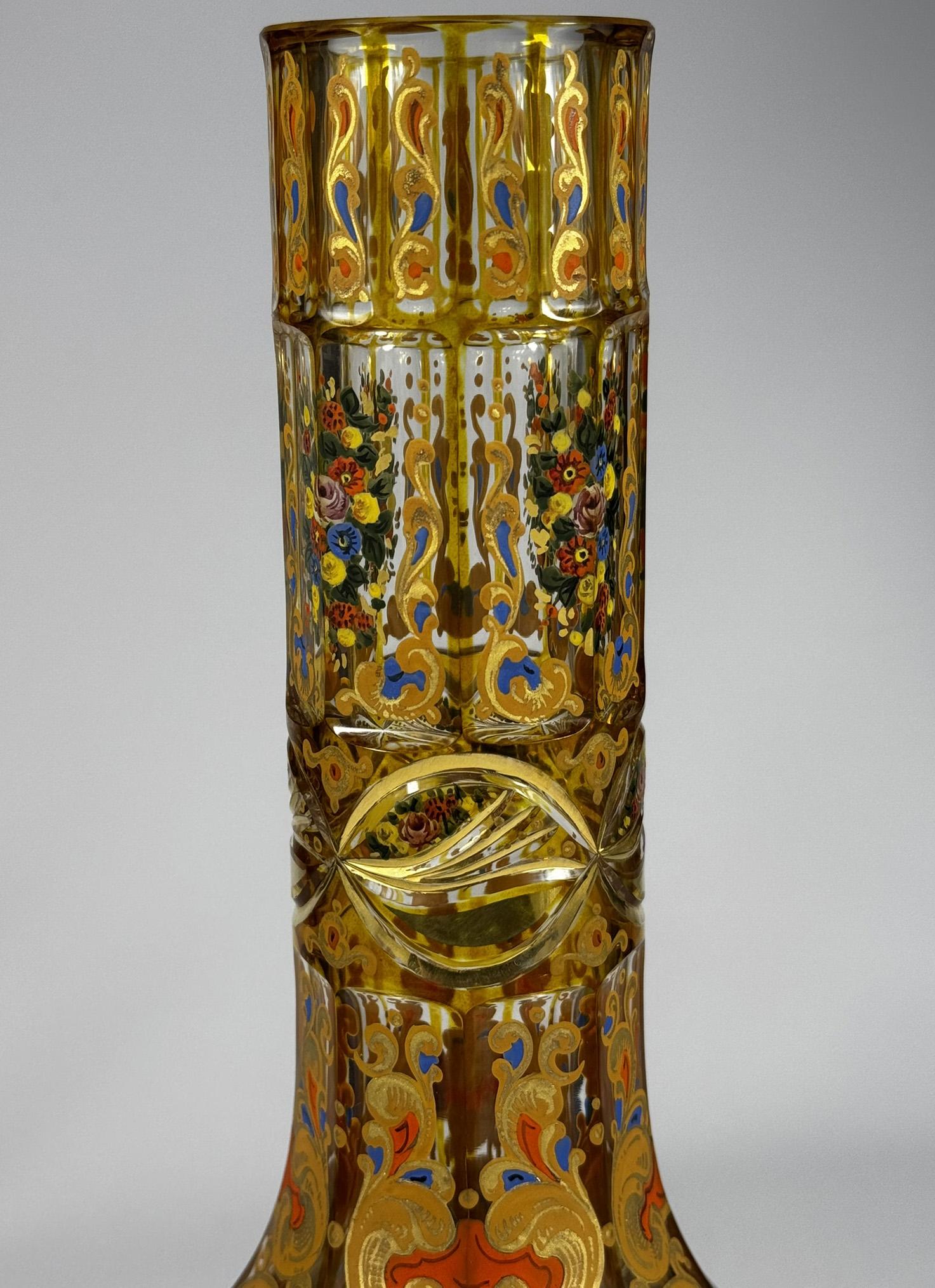 Glass Hookah Base in the Historical style of the 20th century Bohemian Glass 2
