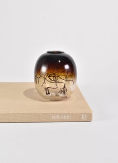 Glass Horse Vase