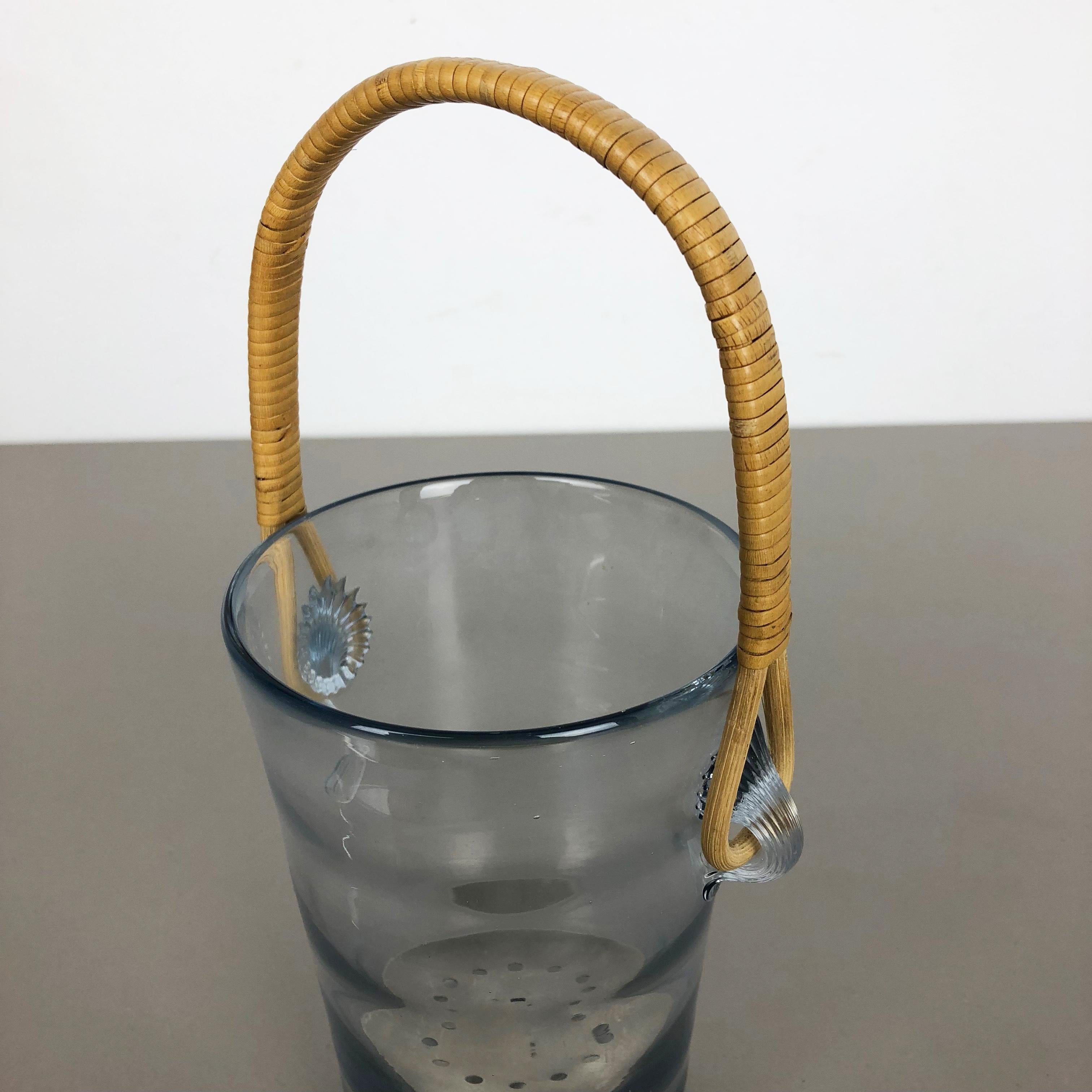 Glass Ice Bucket Cooler Element by Per Lutken for Holmegaard, Denmark, 1961 1