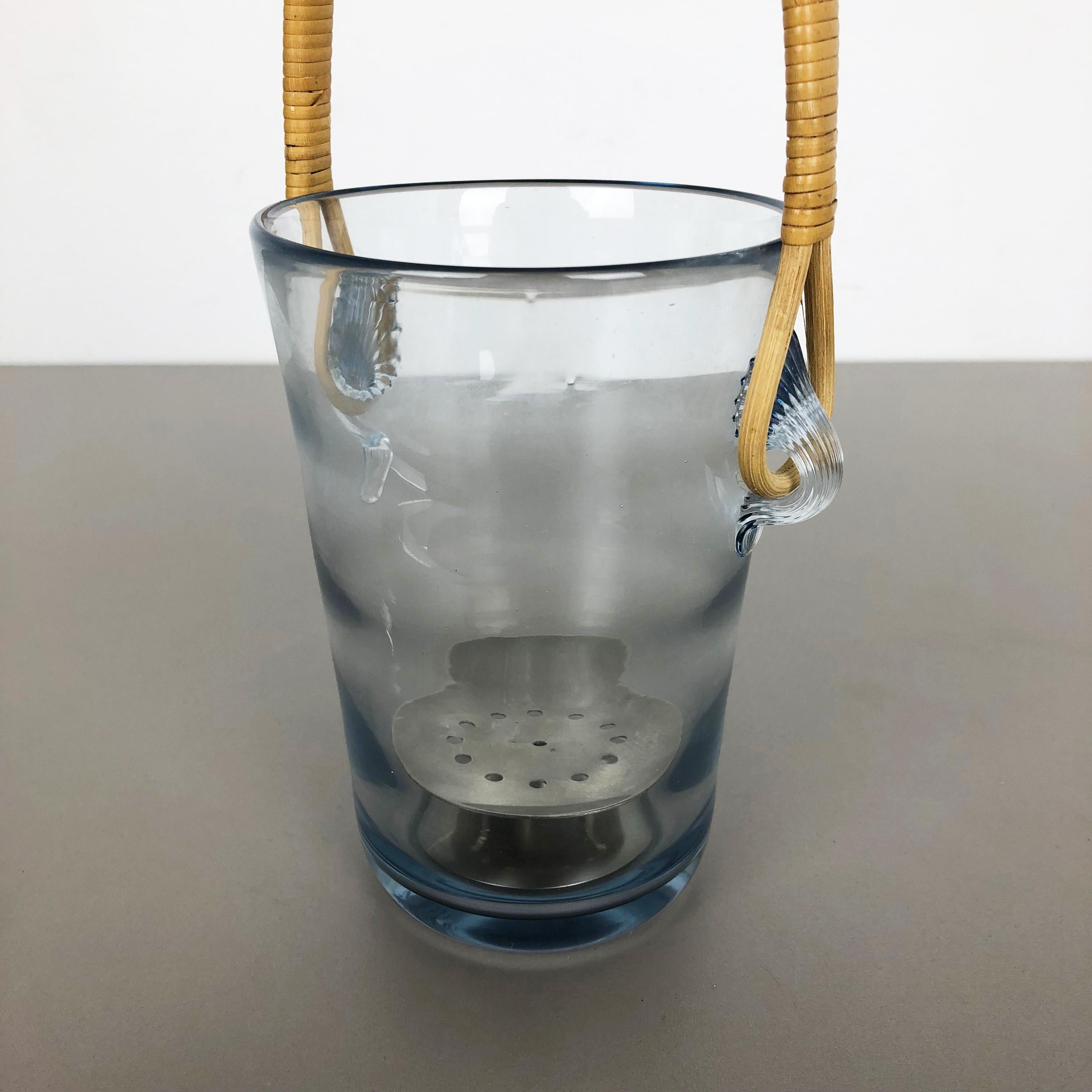 Glass Ice Bucket Cooler Element by Per Lutken for Holmegaard, Denmark, 1961 2