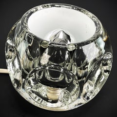 glass ice cube desk lamp by Peill & Putzler, 1970s