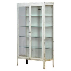 Glass & Iron Medical Cabinet, 1920s