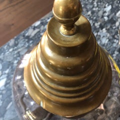 Antique Glass Candy Jars on Iron Stands