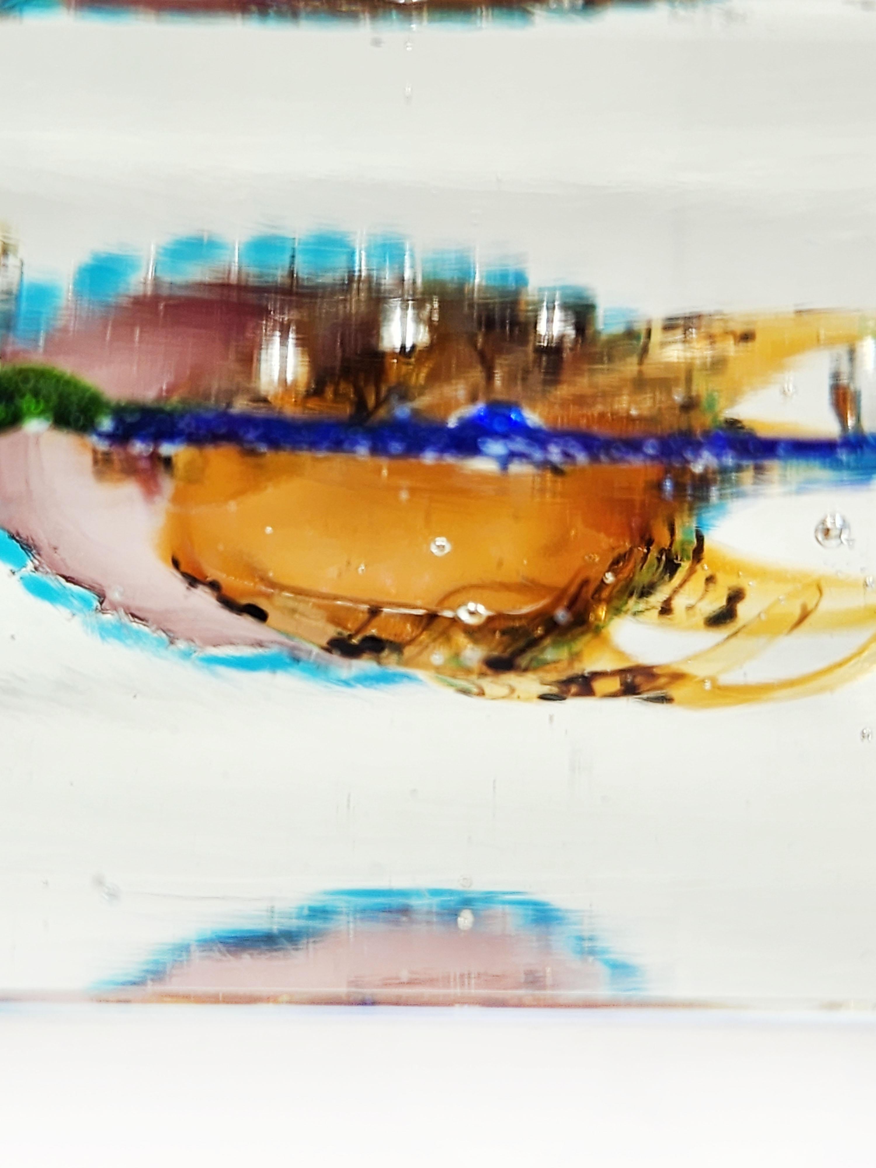 Acquario di meduse in vetro di Alfredo Barbini
Bellissimo acquario in vetro che rappresenta una medusa nel suo habitat naturale, con colori diversi che lo rendono un pezzo sorprendente che attira l'attenzione sul luogo in cui si trova, poiché