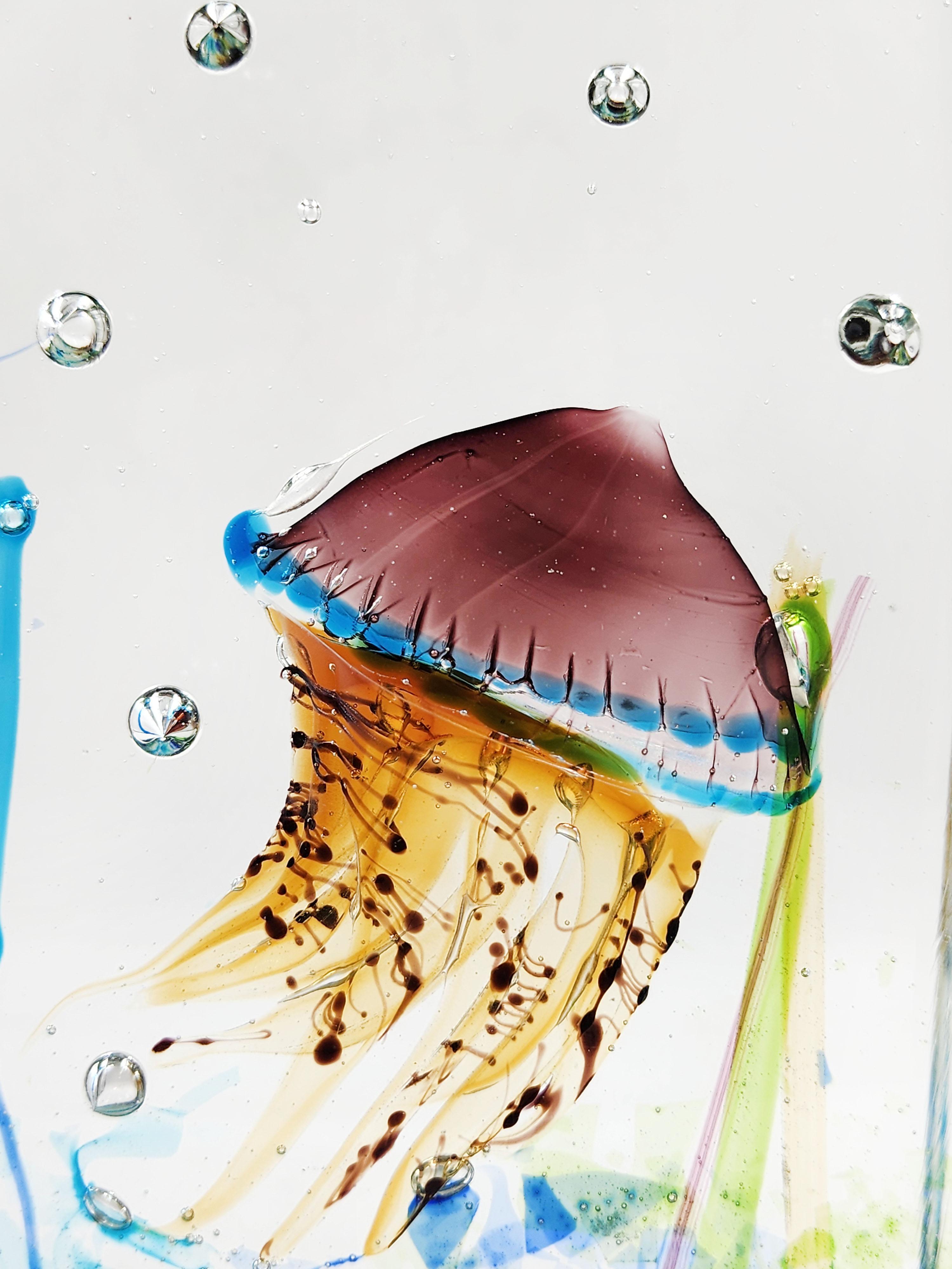 Mid-Century moderno Acquario di meduse in vetro di Alfredo Barbini in vendita
