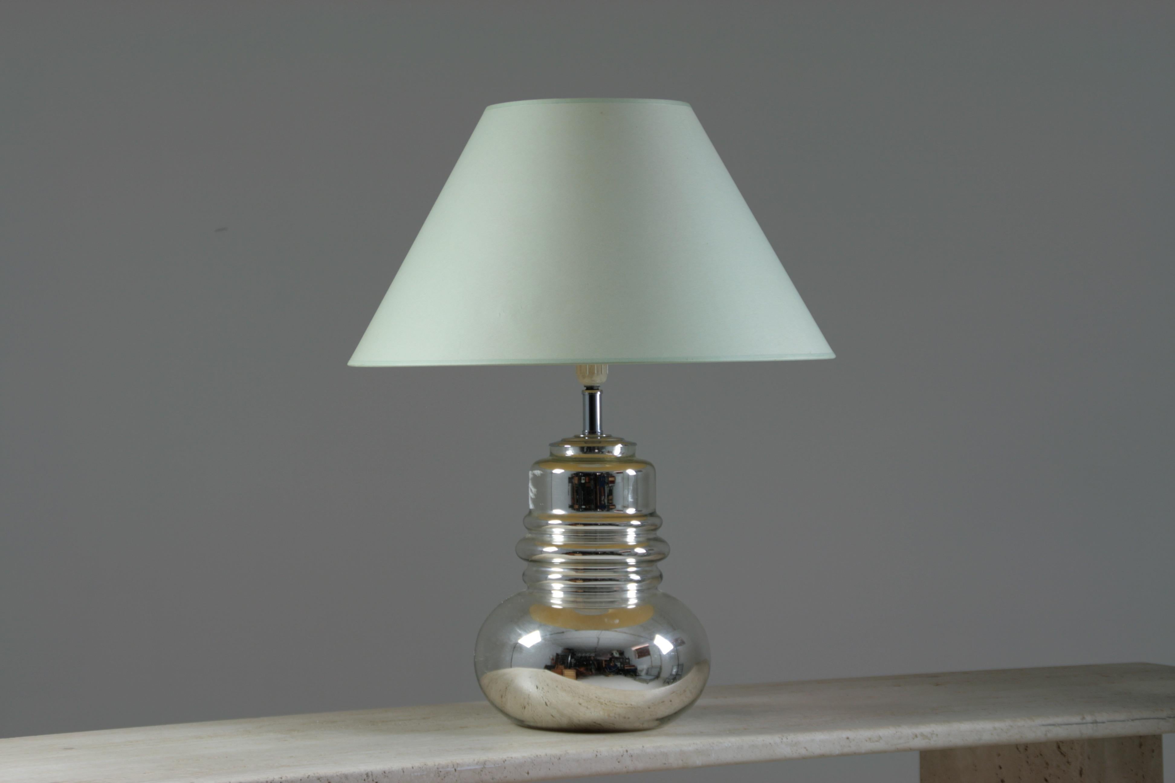 Lampe en verre, 1970 Bon état - En vente à GRENOBLE, FR