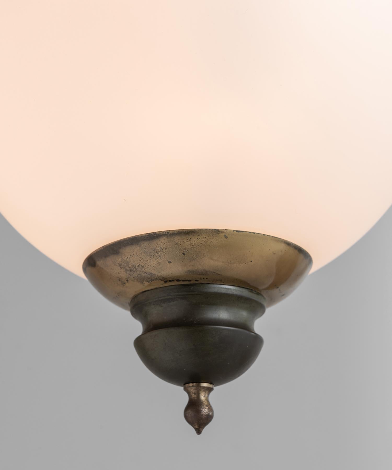 Italian Glass Lantern by Luigi Caccia Dominioni for Azucena
