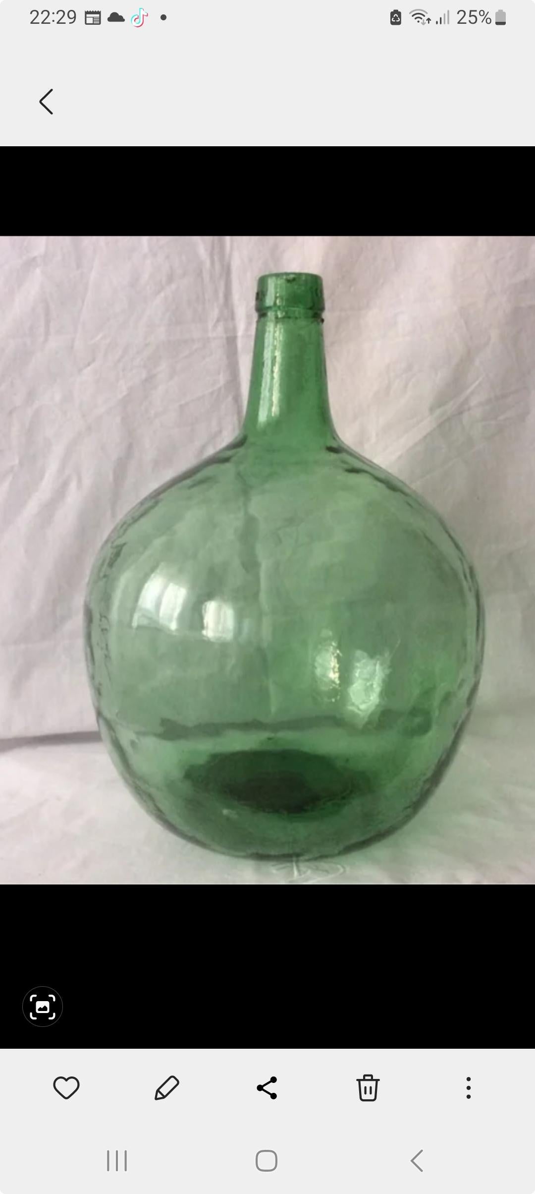 Spanish  Glass Large  Carafes Viresa for Wine, French and Spain For Sale