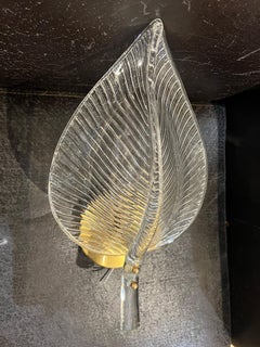 Glass Leaf One Light Sconces