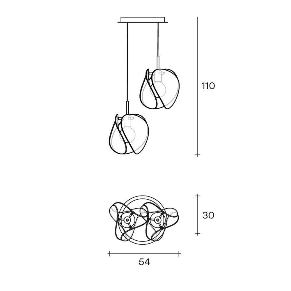 Glass Leaves Suspension For Sale 5