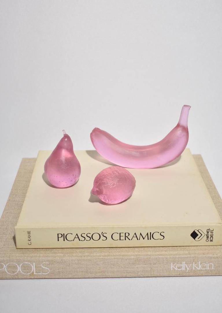 Glas Zitrone in Rosa (Moderne) im Angebot