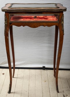 Glass Lid and Sides Vitrine or Display Table