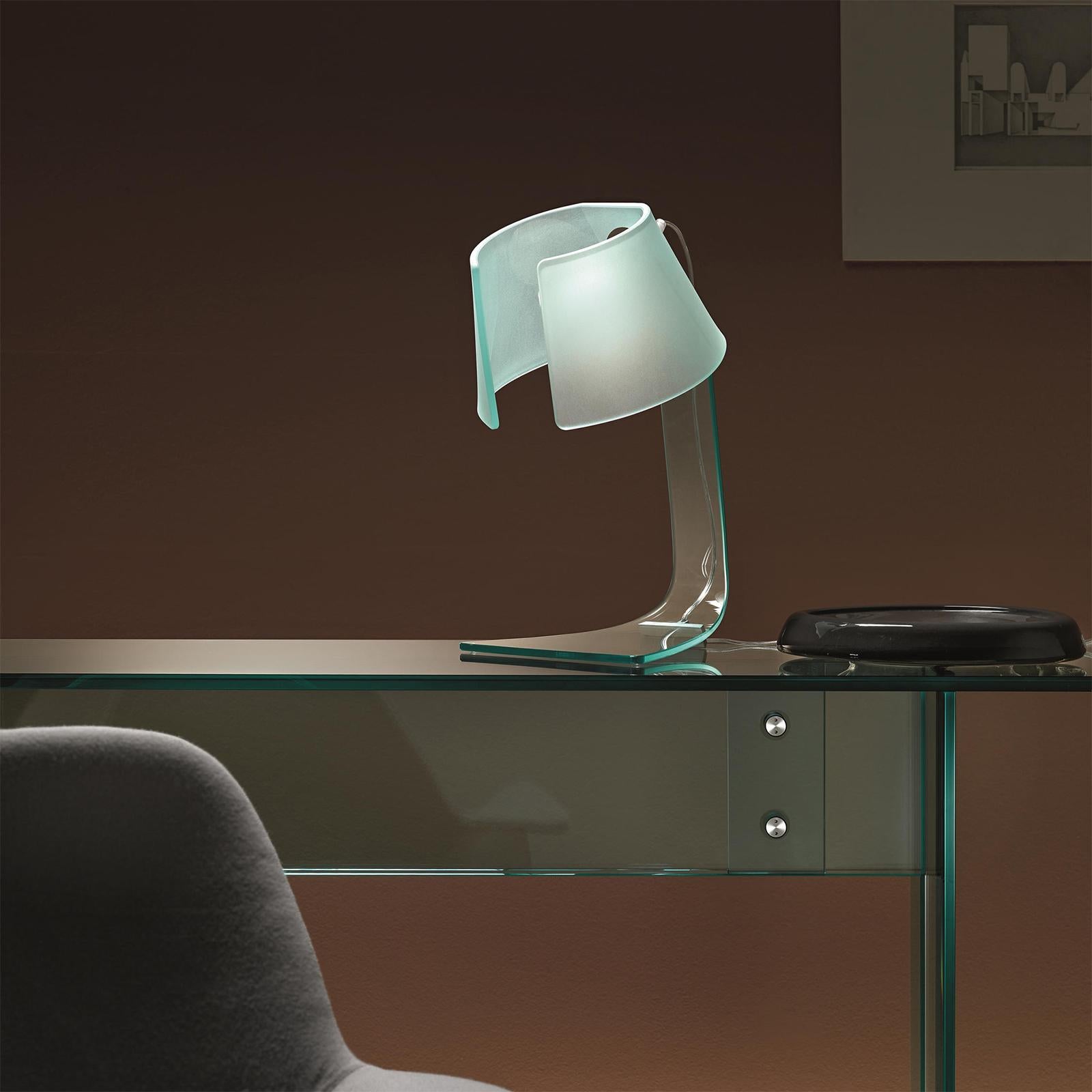 Glass Light Table Lamp  For Sale 1