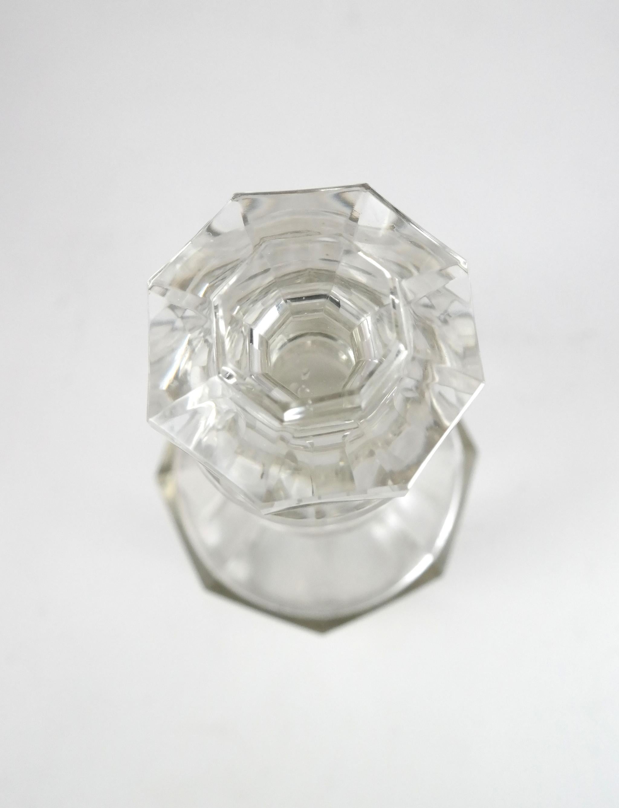 Glass Liqueur Bottle, Late 19th Century In Good Condition For Sale In Budapest, HU