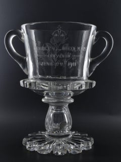 Glass Loving Cup, for the Coronation of George V and Queen Mary 1911