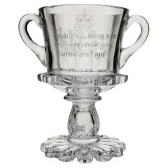 Copa amorosa de cristal, para la coronación de Jorge V y la reina María 1911