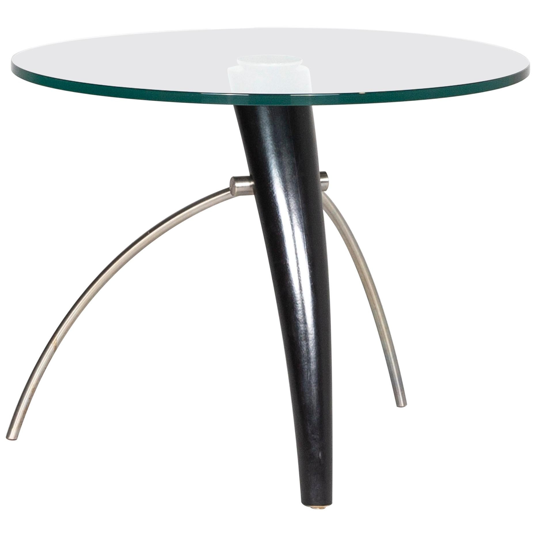 Glass Metal Coffee Table Round Table For Sale