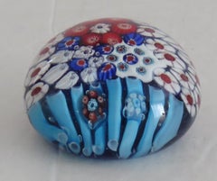 Presse-papier en verre Millefiori de Strathearn ou Perthshire Écosse, vers 1970