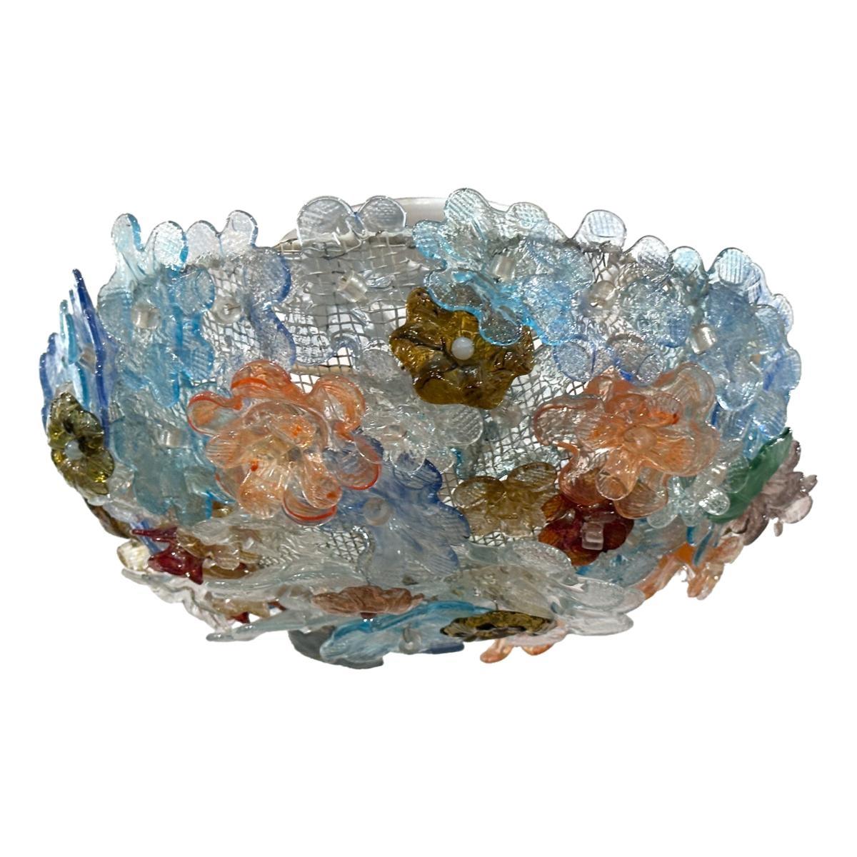 Lampada Milliefiori in vetro in vendita 1