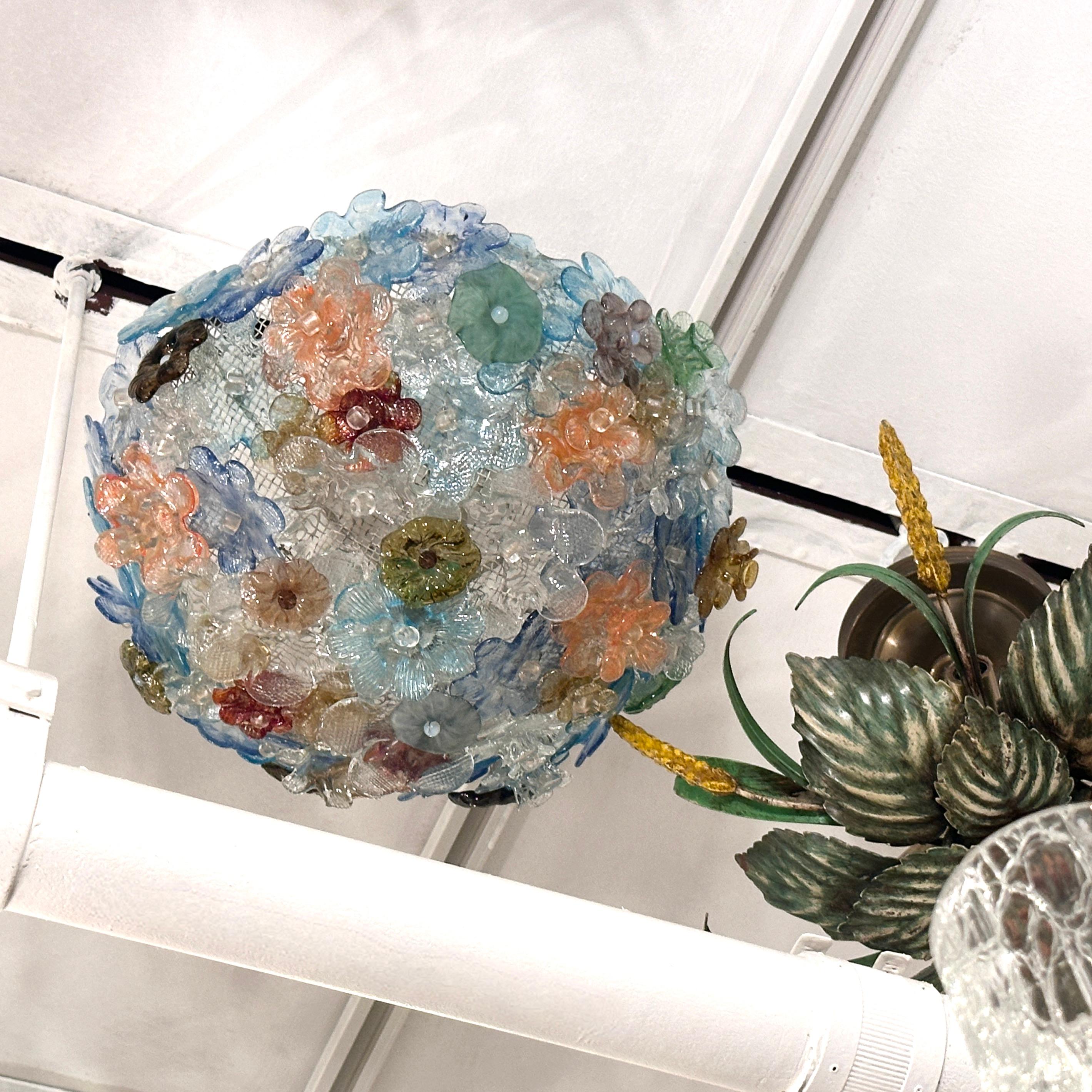 Italiano Lampada Milliefiori in vetro in vendita
