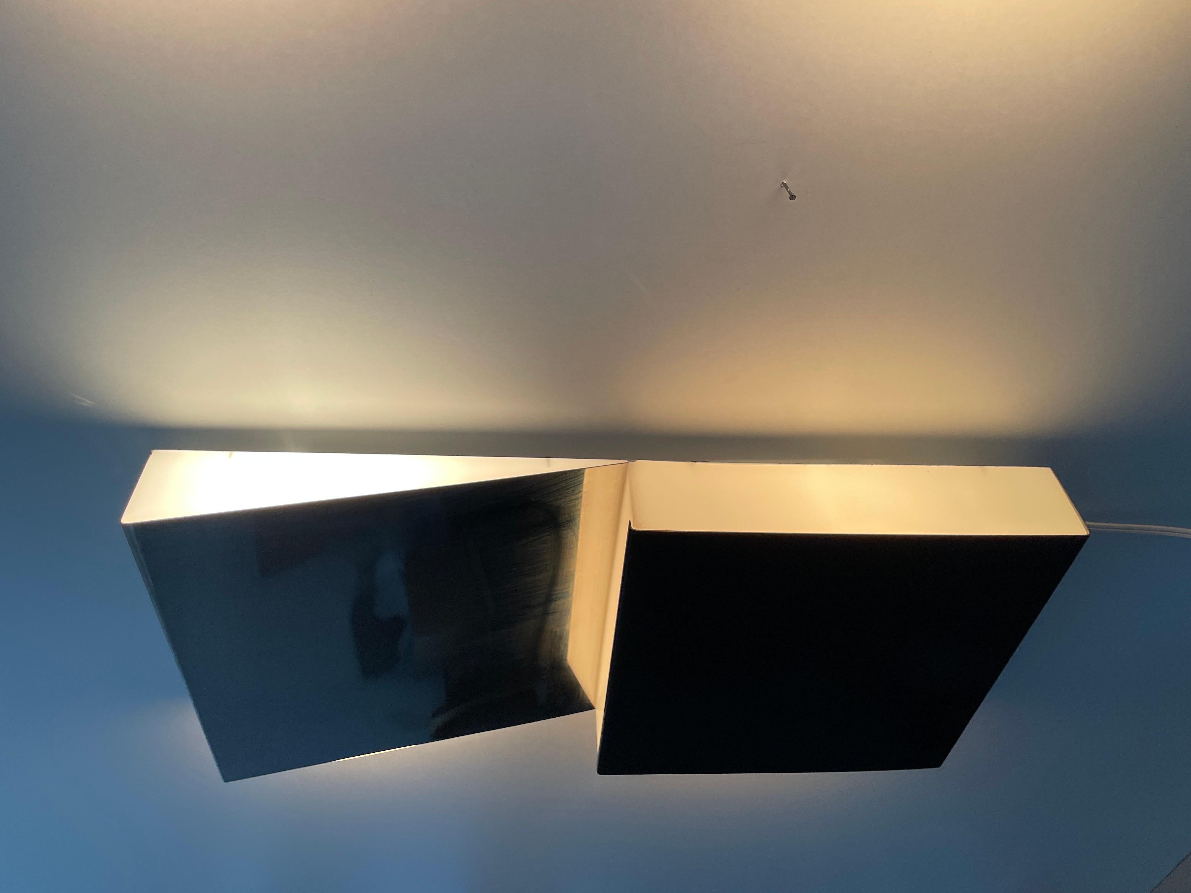 Paar Wandleuchter aus Glas und Aluminium, 1960er Jahre, Italien im Angebot 8